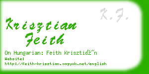 krisztian feith business card